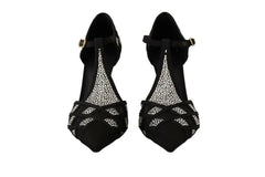 Dolce & Gabbana Black Crystals T-strap Heels Pumps Shoes -   -  Dolce & Gabbana.