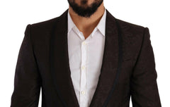 Dolce & Gabbana Purple Jacquard Single Breasted SICILIA Blazer -   -  Dolce & Gabbana.