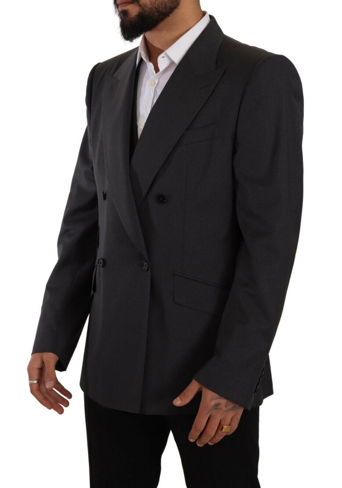 Dolce & Gabbana Gray Double Breasted 2 Piece SICILIA Blazer -   -  Dolce & Gabbana. Dolce & Gabbana Gray Double Breasted 2 Piece SICILIA Blazer -   -  Dolce & Gabbana.