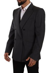 Dolce & Gabbana Gray Double Breasted 2 Piece SICILIA Blazer -   -  Dolce & Gabbana.