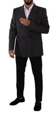 Dolce & Gabbana Gray Double Breasted 2 Piece SICILIA Blazer -   -  Dolce & Gabbana.