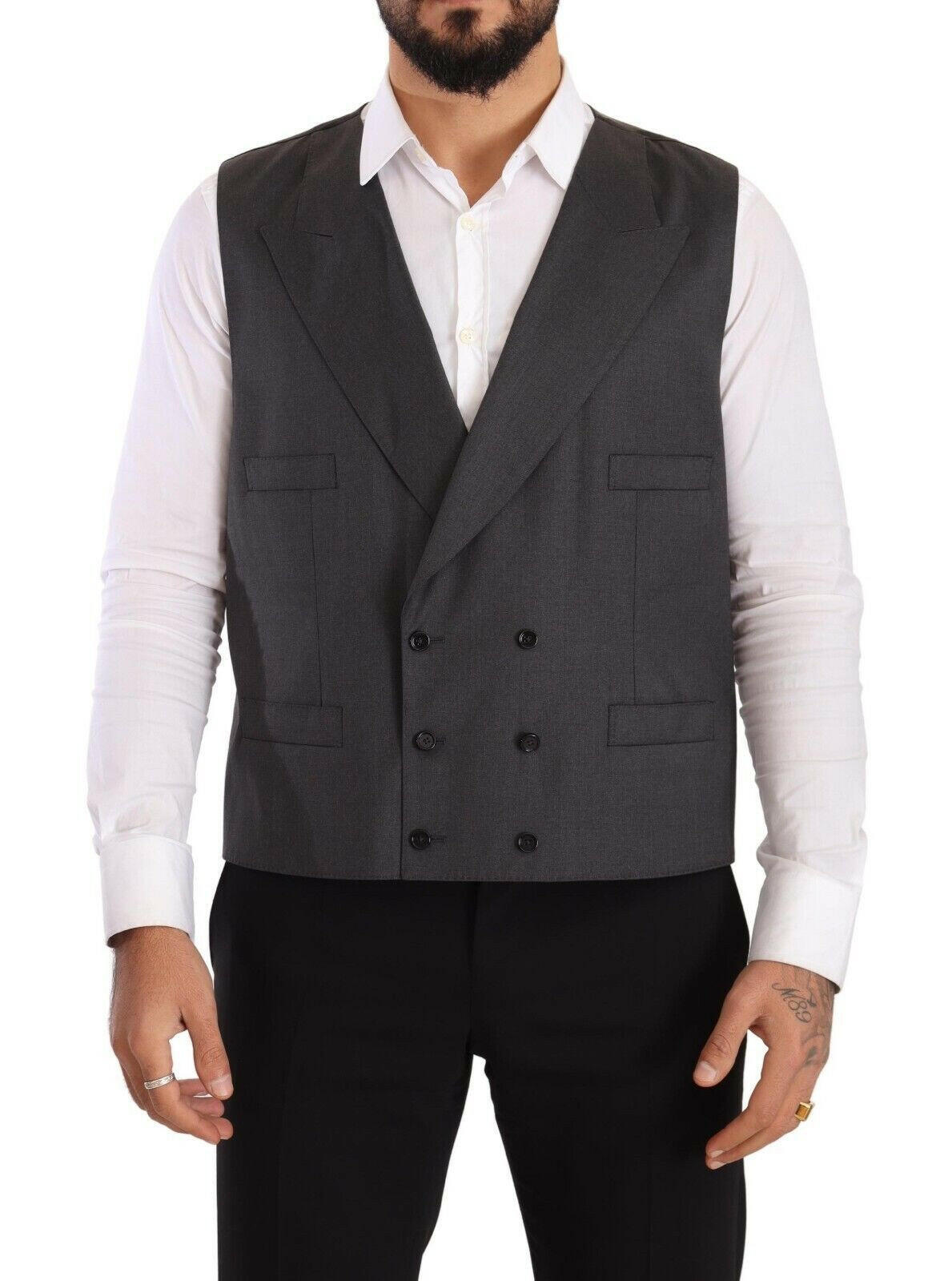 Dolce & Gabbana Gray Double Breasted 2 Piece SICILIA Blazer -   -  Dolce & Gabbana. Dolce & Gabbana Gray Double Breasted 2 Piece SICILIA Blazer -   -  Dolce & Gabbana.