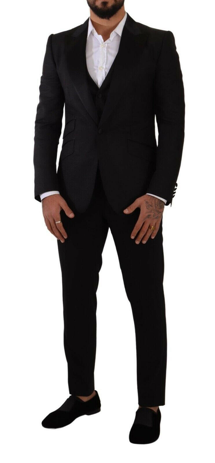 Dolce & Gabbana Black Slim Fit 2 Piece SICILIA Blazer -   -  Dolce & Gabbana. Dolce & Gabbana Black Slim Fit 2 Piece SICILIA Blazer -   -  Dolce & Gabbana.