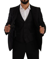 Dolce & Gabbana Black Slim Fit 2 Piece SICILIA Blazer -   -  Dolce & Gabbana.
