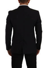 Dolce & Gabbana Black Slim Fit Vest 2 Button MARTINI Blazer -   -  Dolce & Gabbana.