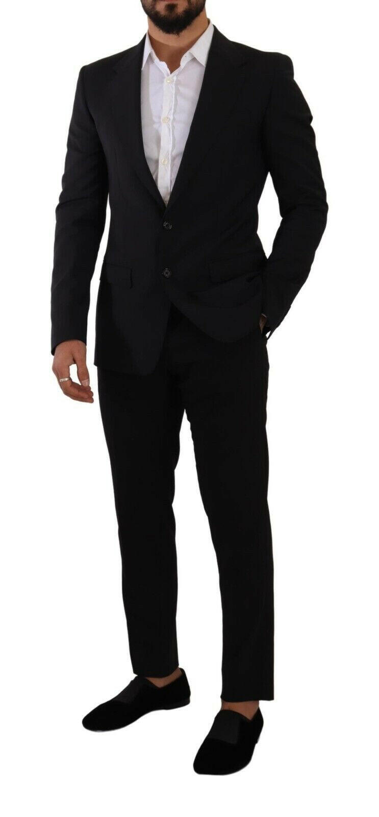 Dolce & Gabbana Black Slim Fit Vest 2 Button MARTINI Blazer -   -  Dolce & Gabbana. Dolce & Gabbana Black Slim Fit Vest 2 Button MARTINI Blazer -   -  Dolce & Gabbana.