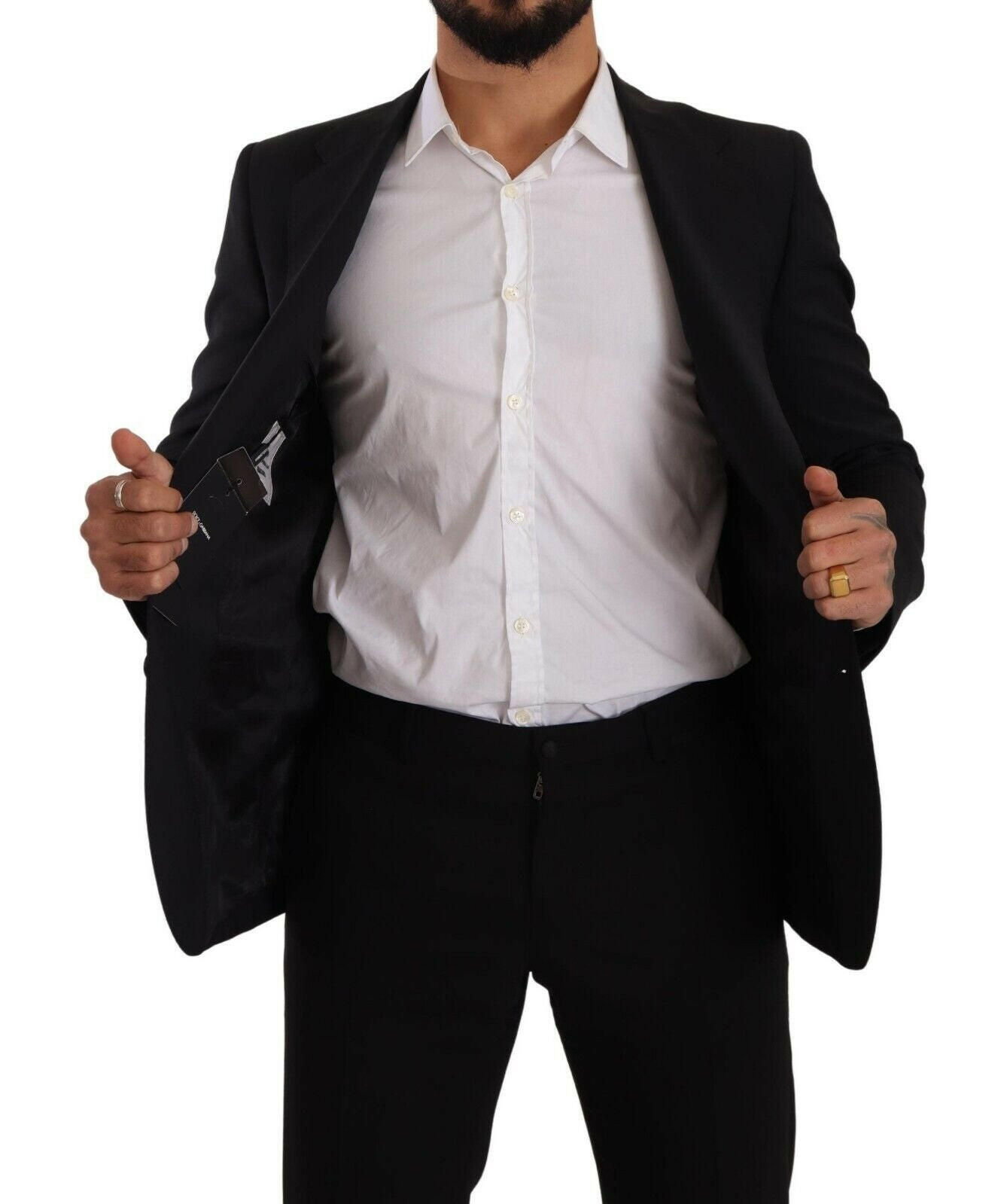 Dolce & Gabbana Black Slim Fit Vest 2 Button MARTINI Blazer -   -  Dolce & Gabbana. Dolce & Gabbana Black Slim Fit Vest 2 Button MARTINI Blazer -   -  Dolce & Gabbana.