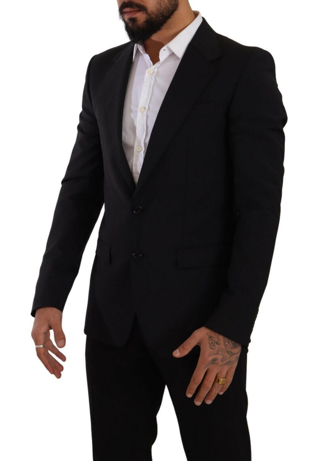 Dolce & Gabbana Black Slim Fit Vest 2 Button MARTINI Blazer -   -  Dolce & Gabbana. Dolce & Gabbana Black Slim Fit Vest 2 Button MARTINI Blazer -   -  Dolce & Gabbana.