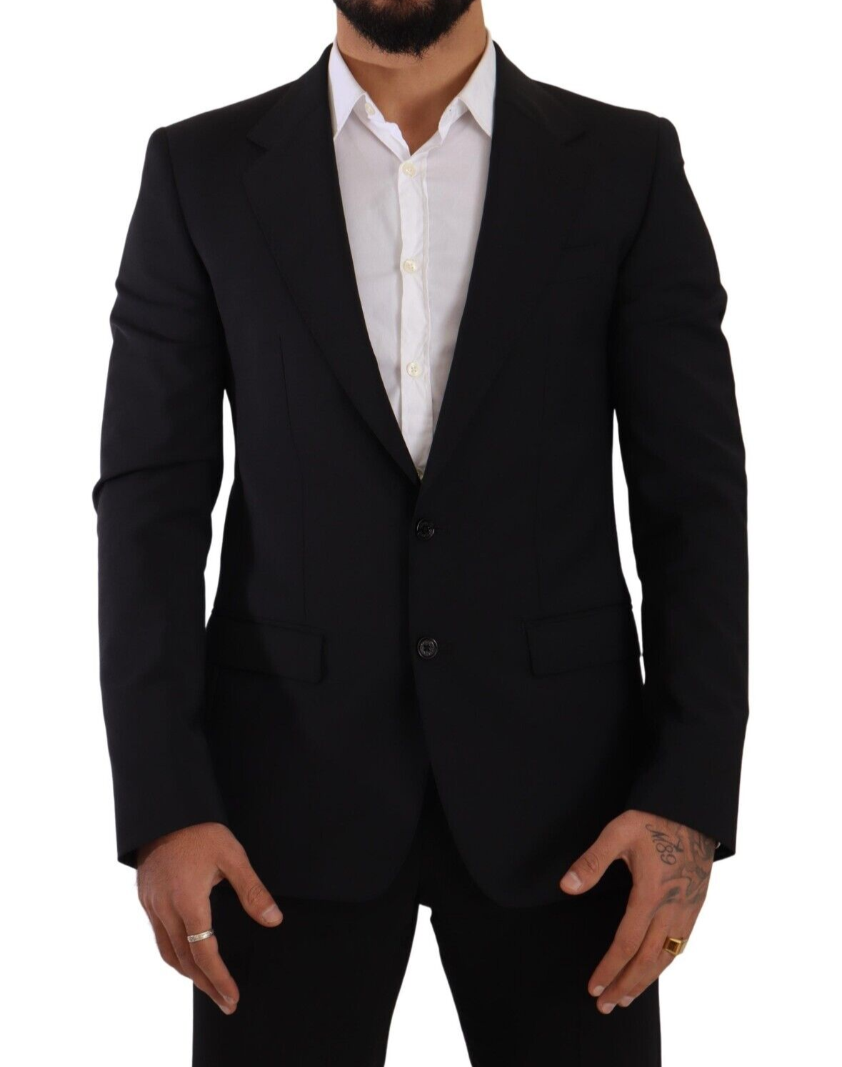 Dolce & Gabbana Black Slim Fit Vest 2 Button MARTINI Blazer -   -  Dolce & Gabbana.