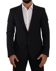 Dolce & Gabbana Black Slim Fit Vest 2 Button MARTINI Blazer -   -  Dolce & Gabbana.