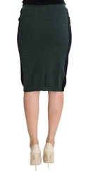 MILA SCHÖN Green Wool Blend Pencil Skirt -   -  MILA SCHÖN.
