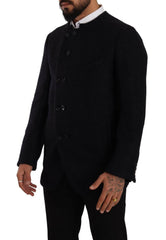 Dolce & Gabbana Gray Alpaca Button Down Men Coat Jacket -   -  Dolce & Gabbana.