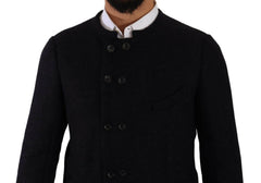 Dolce & Gabbana Gray Alpaca Button Down Men Coat Jacket -   -  Dolce & Gabbana.