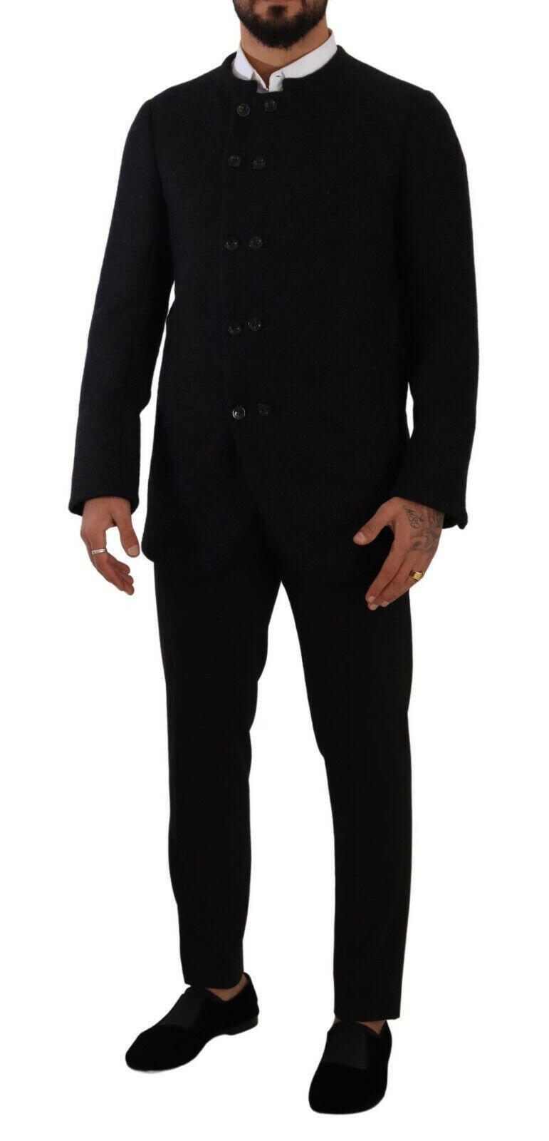 Dolce & Gabbana Gray Alpaca Button Down Men Coat Jacket -   -  Dolce & Gabbana. Dolce & Gabbana Gray Alpaca Button Down Men Coat Jacket -   -  Dolce & Gabbana.