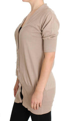 PINK MEMORIES Pink Lace Cotton Cardigan Sweater -   -  PINK MEMORIES.