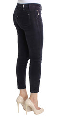 Costume National Purple Cropped Corduroys Jeans - - Costume National.