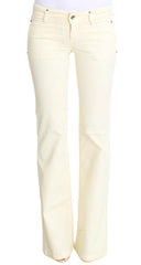 Costume National White Cotton Stretch Flare Jeans -   -  Costume National.