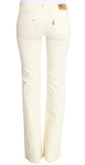 Costume National White Cotton Stretch Flare Jeans -   -  Costume National.