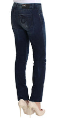 Costume National Blue Wash Cotton Slim Fit Skinny Jeans -   -  Costume National.
