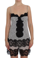 Dolce & Gabbana Black Silk Lace Babydoll Lingerie Top -   -  Dolce & Gabbana.