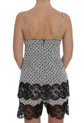 Dolce & Gabbana Black Silk Lace Babydoll Lingerie Top -   -  Dolce & Gabbana.