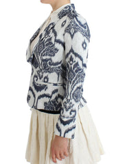 Christian Pellizzari Blue White Blazer Suit Jacket -   -  Christian Pellizzari.