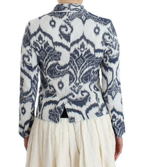 Christian Pellizzari Blue White Blazer Suit Jacket -   -  Christian Pellizzari.