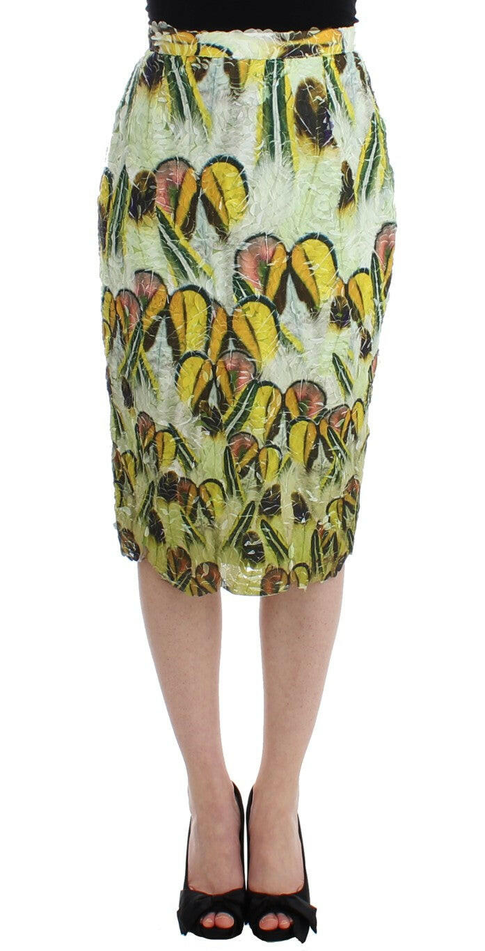 Lanre Da Silva Ajayi Multicolor Organza Pencil Skirt -   -  Lanre Da Silva Ajayi.