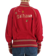 John Galliano Pink Mock Zip Cardigan Sweatshirt Sweater -   -  John Galliano.
