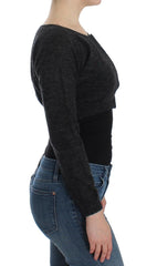 Ermanno Scervino Gray Knit Wool Cardigan Sweater -   -  Ermanno Scervino.