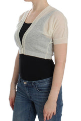 Ermanno Scervino White Wool Cardigan Sweater -   -  Ermanno Scervino.