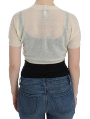 Ermanno Scervino White Wool Cardigan Sweater -   -  Ermanno Scervino.