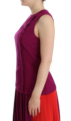Barbara Casasola Purple Silk Sleeveless Blouse Top -   -  Barbara Casasola.