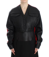 KAALE SUKTAE Black Short Croped Coat Bomber Jacket -   -  KAALE SUKTAE.