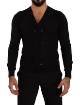 Dolce & Gabbana Black Cashmere Button Down Cardigan Sweater -   -  Dolce & Gabbana.