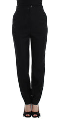 KAALE SUKTAE Black High Waist Straight Slim Dress Pants -   -  KAALE SUKTAE.