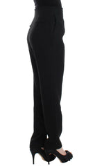 KAALE SUKTAE Black High Waist Straight Slim Dress Pants -   -  KAALE SUKTAE.