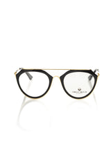 Frankie Morello Aviator-Style Chic Eyeglasses with Gold Accents -   -  Frankie Morello.
