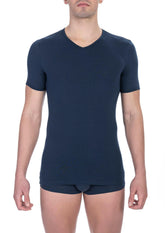 Bikkembergs Blue Cotton Men T-Shirt -   -  Bikkembergs.