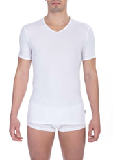 Bikkembergs White Cotton Men T-Shirt -   -  Bikkembergs.
