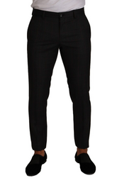 Dolce & Gabbana Gray Check Wool Formal Trouser Dress Pants -   -  Dolce & Gabbana.