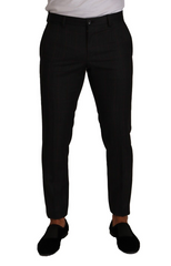 Dolce & Gabbana Gray Check Wool Formal Trouser Dress Pants -   -  Dolce & Gabbana.
