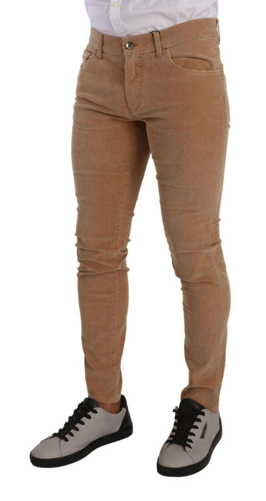 Dolce & Gabbana Brown Corduroy Cotton Skinny Slim Fit Jeans -   -  Dolce & Gabbana. Dolce & Gabbana Brown Corduroy Cotton Skinny Slim Fit Jeans -   -  Dolce & Gabbana.