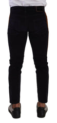 Dolce & Gabbana Blue Cotton Stretch Skinny Corduroy Jeans -   -  Dolce & Gabbana.