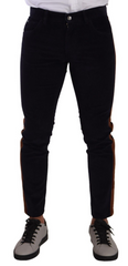 Dolce & Gabbana Blue Cotton Stretch Skinny Corduroy Jeans -   -  Dolce & Gabbana.