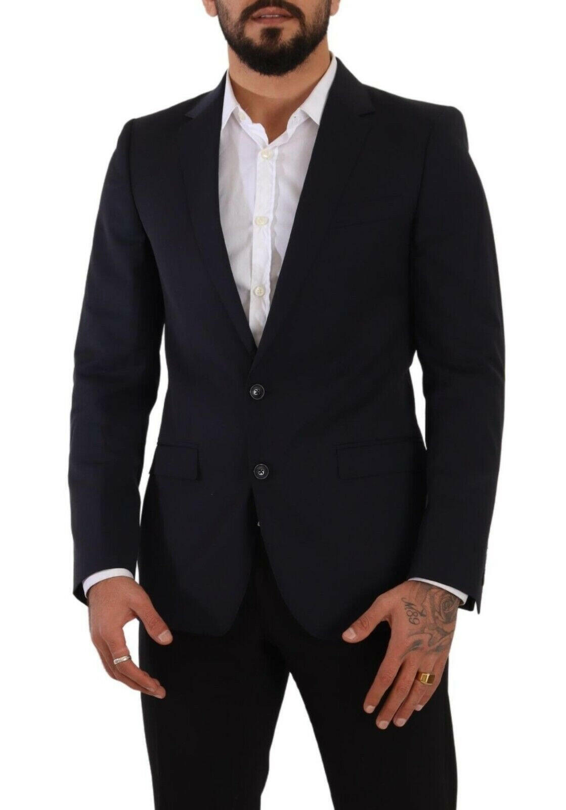 Dolce & Gabbana Dark Blue Single Breasted Coat MARTINI Blazer -   -  Dolce & Gabbana. Dolce & Gabbana Dark Blue Single Breasted Coat MARTINI Blazer -   -  Dolce & Gabbana.