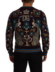 Dolce & Gabbana Bordeaux Cashmere DG Crown Embroidered Sweater -   -  Dolce & Gabbana.
