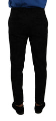 Dolce & Gabbana Black Brocade Skinny Formal Trouser Dress Pants -   -  Dolce & Gabbana.