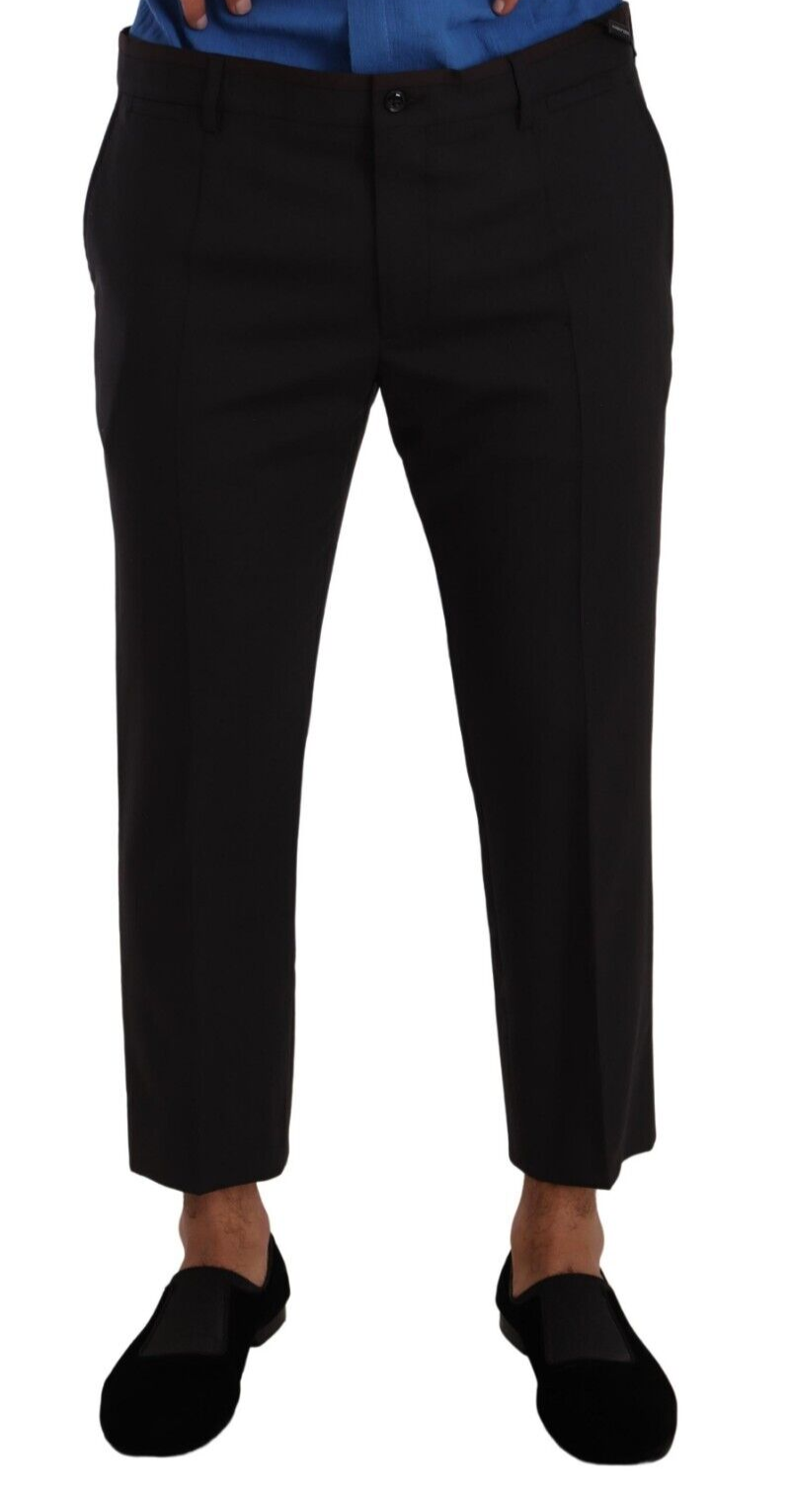 Dolce & Gabbana Gray Bordeaux Wool Trouser Dress Pants -   -  Dolce & Gabbana.