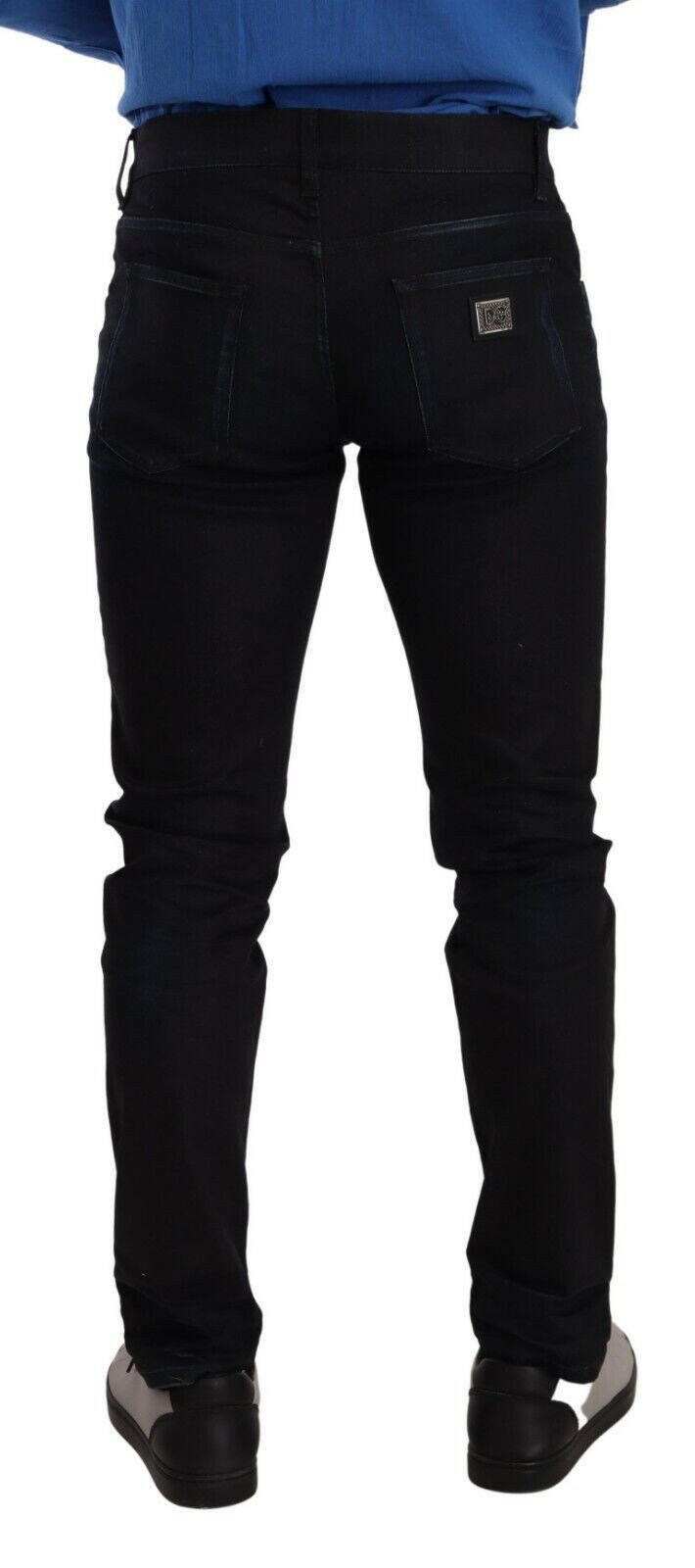 Dolce & Gabbana Blue Cotton Stretch Skinny Denim Trouser Jeans -   -  Dolce & Gabbana. Dolce & Gabbana Blue Cotton Stretch Skinny Denim Trouser Jeans -   -  Dolce & Gabbana.